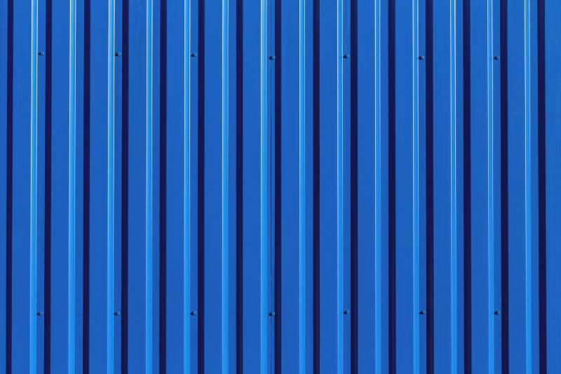 Blue Siding Installation